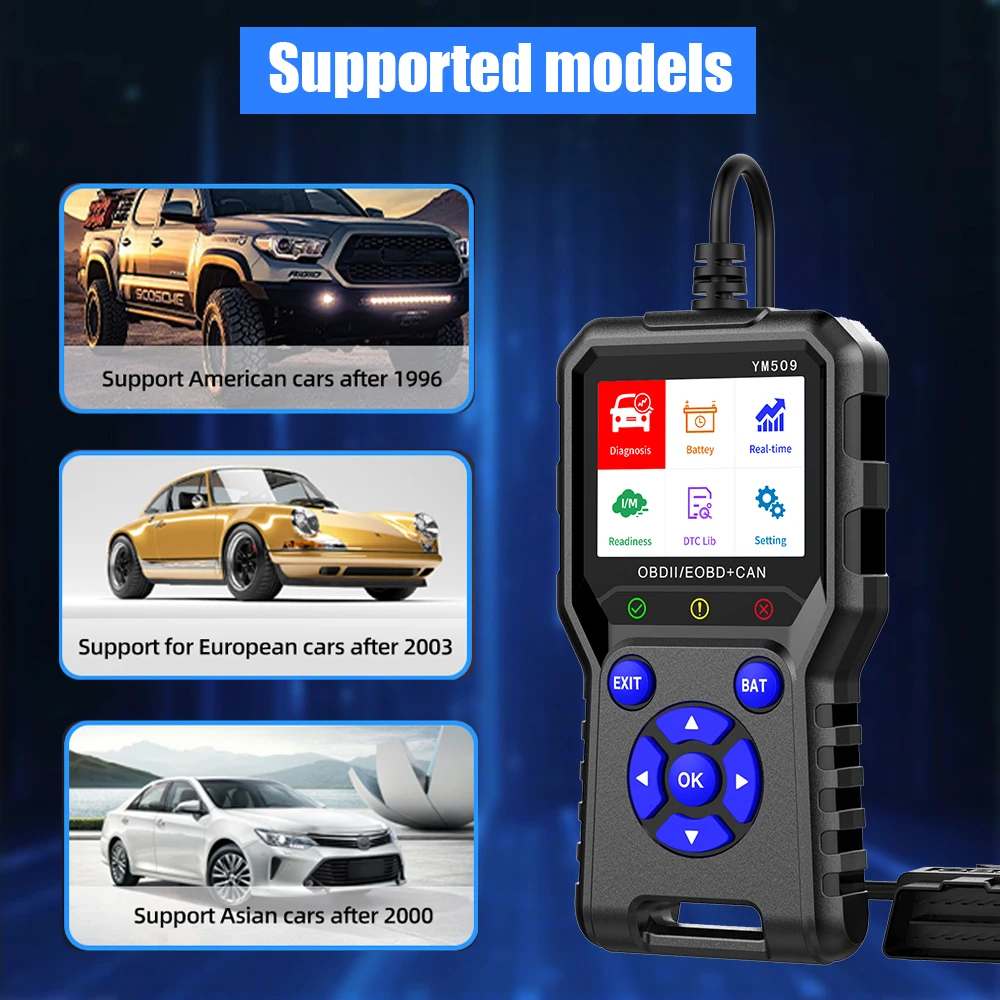 2.8 Inch Screen OBD2 Scanner 5-18V Vehicle Code Reader Remote Scan Tool for Car with 2.8inch Screen - view 6