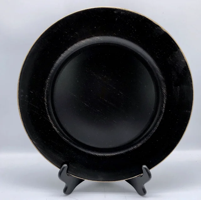 Hoe Sale Rim Charger Plates Cracked Plate And Party Decoration Dinner