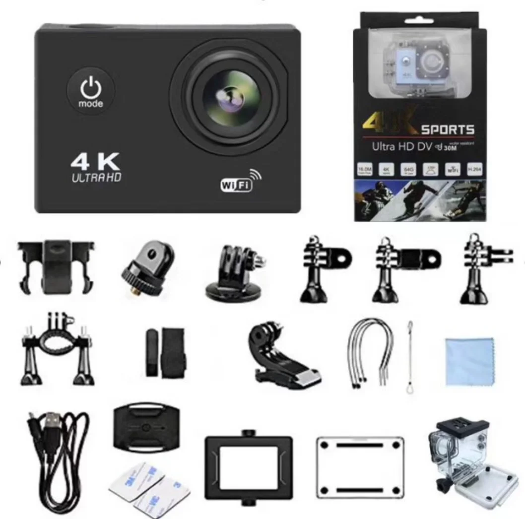 Top Selling Manufacturer Wifi Remote Control Underwater Sports 4K Cycling Action Camera