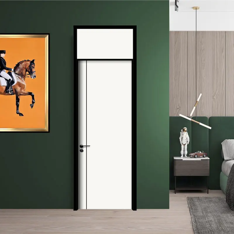 Bosya China Wpc Door Factory 100 Soundproof Wood Plastic Composite Interior Doors Painted Doors