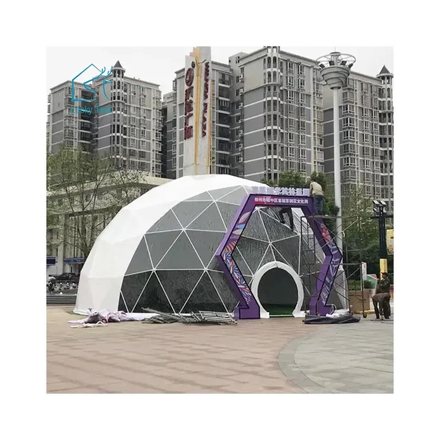 Newly Design Large Outdoor Transparent Geodesic Dome Tent for Wedding Events Trade Show Tent Outdoor