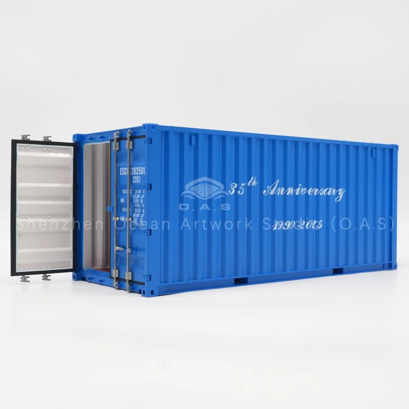 【L】O.A.S Model kontejneru z výrobní továrny, měřítko 1:20, plastové řemeslné přepravní krabice SJ model kontejneru