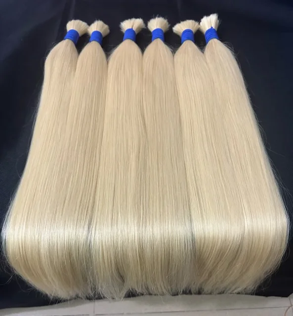 Women Outra Hair Bulk Human Hair Wholesale Extension Cuticle Aligned Raw Hair Single Donor Peruvian And Natural Wicks Factory