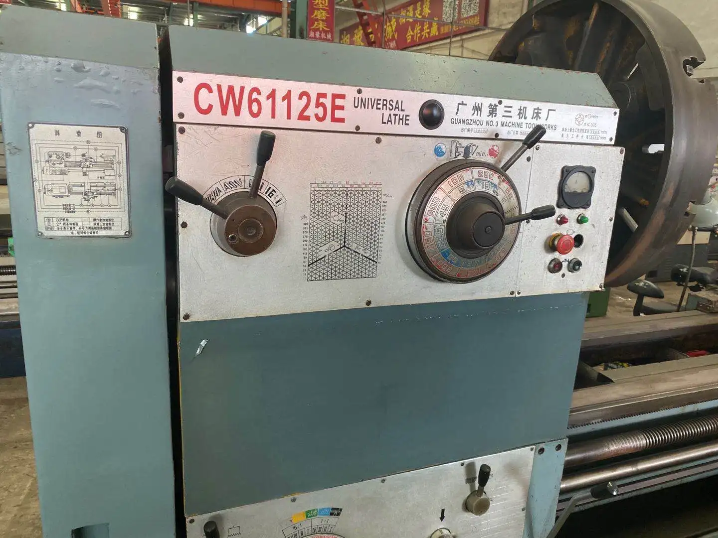 Used Large Diameter Turning Machine 3000MM Manual Metal Lathe Machine Horizontal Lathe Machine