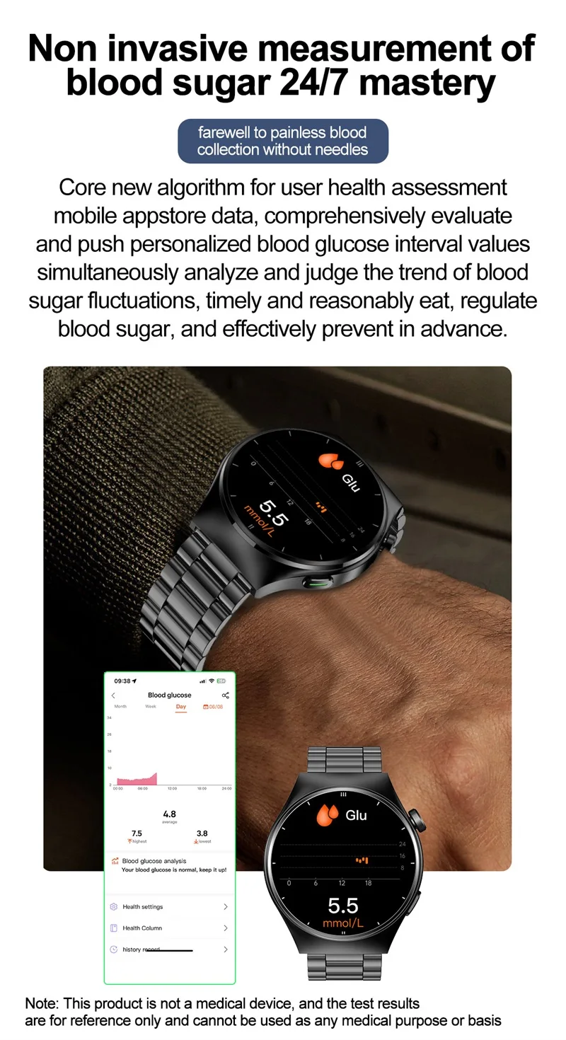 2023 New F320 Smart Watch Laser Assistance Non-Invasive Blood Sugar Body Temperature Heartbeat Monitoring Breathing Smart Watch (8).jpg