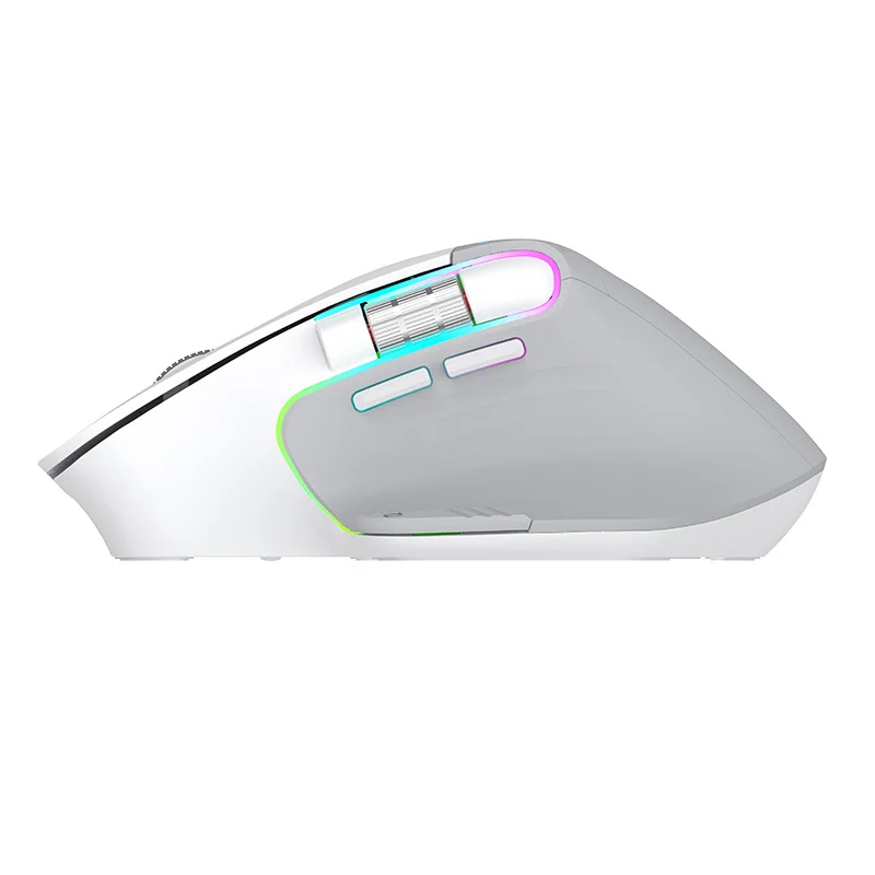 Wireless Mouse BT RGB Rechargeable Mouse Wireless Computer LED Backlit Ergonomic Gaming Mouse for Laptop PC