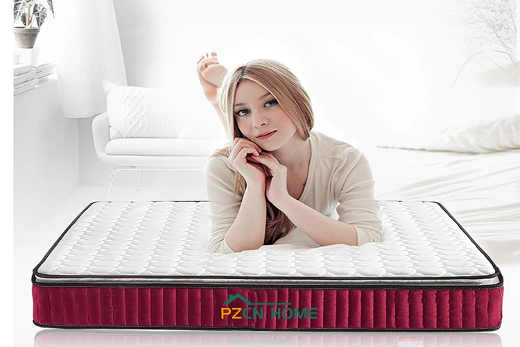 Factory Supply Luxury High Density Full Size Queen Bed Mattress Memory Foam Sale
