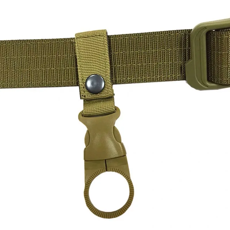 Tactical Hanging Bottle Buckle Clip Carabiner for Belt Water Bottle Hook  Holder