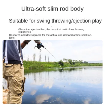 Fishing Fans Fuji Guide Ring Half Ejection Ultra-Soft Micro-Object Horse Mouth Rod Gun Straight Handle Lu Ya White Fishing Rod – Soft Lure – view 5