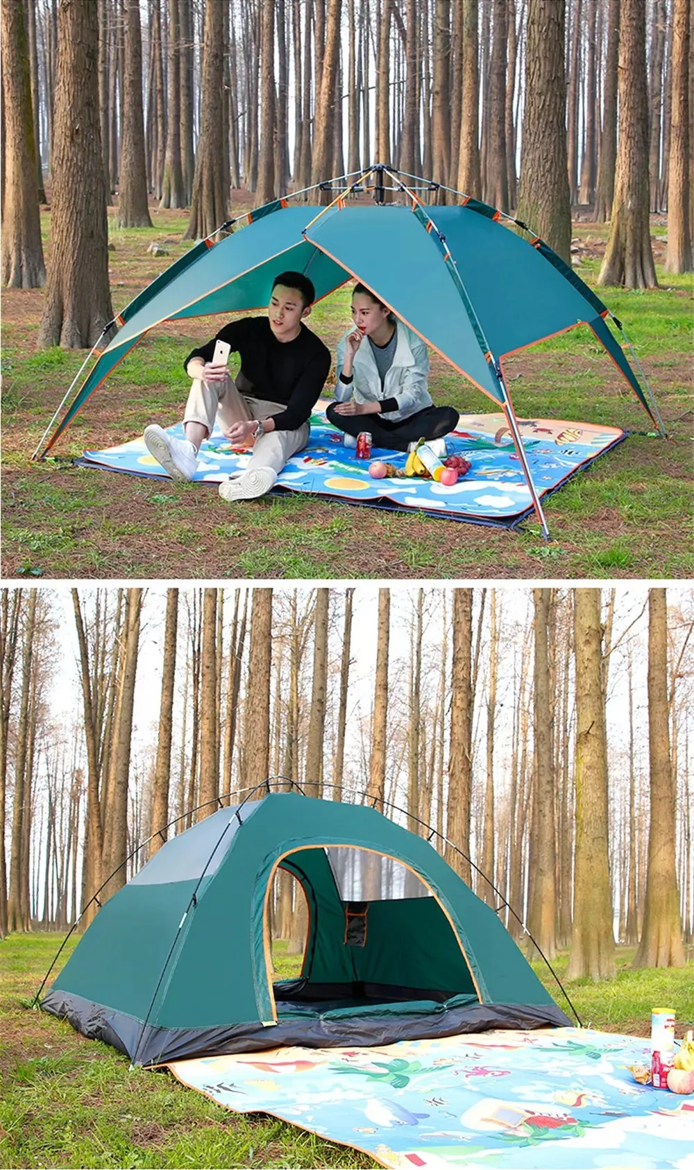 Wholesale Waterproof Automatic Pop Up Tent Family Beach Fishing Tents Camping Outdoor Tents