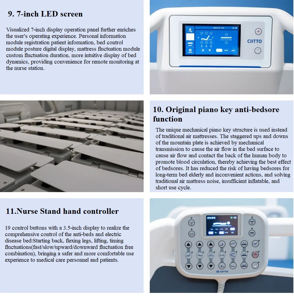 7 function electric anti bedsore health care nursing bed-67