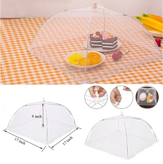 Collapsible Pop-Up Mesh Screen Food Cover Tent Umbrella for Outdoor BBQ Parties Picnics factory