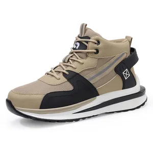 JIANKUN Lightweight Summer Microfiber Steel Toe Cap Anti Smashing and Anti Piercing Safety Shoes for Men