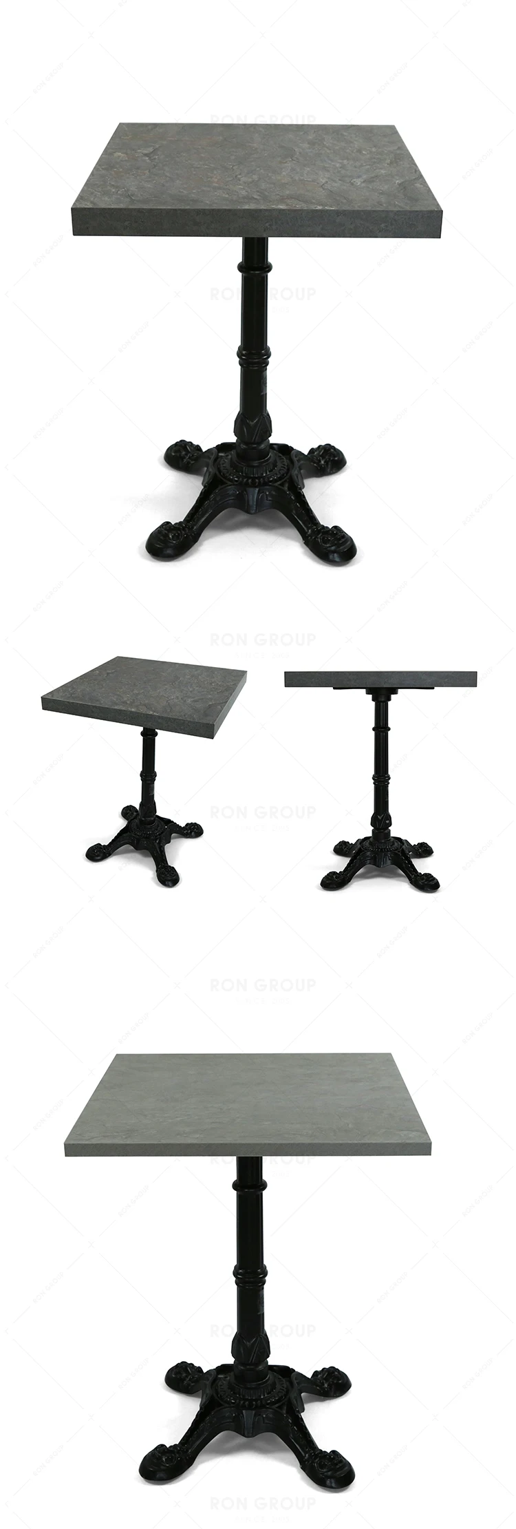 Factory Direct Sale Grey High Quality Cheap Price Mdf Dining Table  for Restaurant
