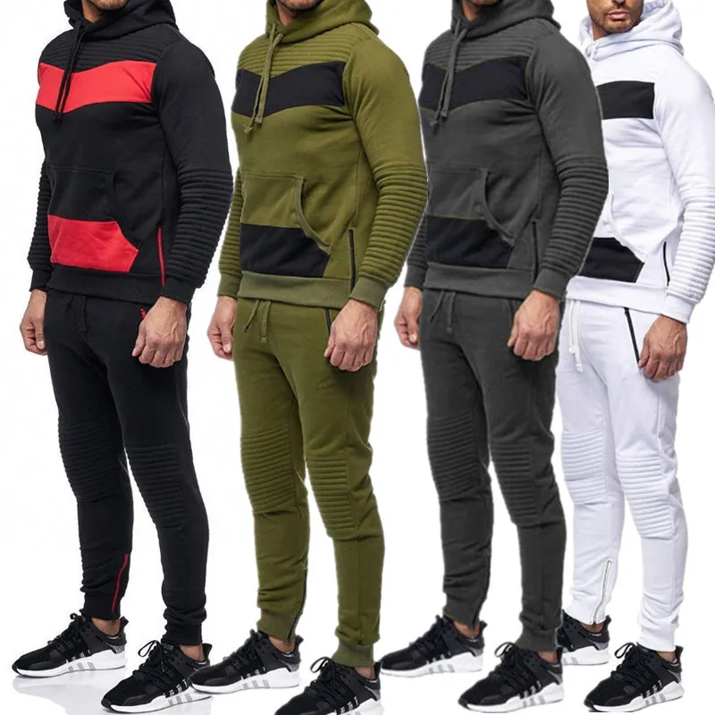 sweatsuit men gym suit fitness workout sets wholesale training