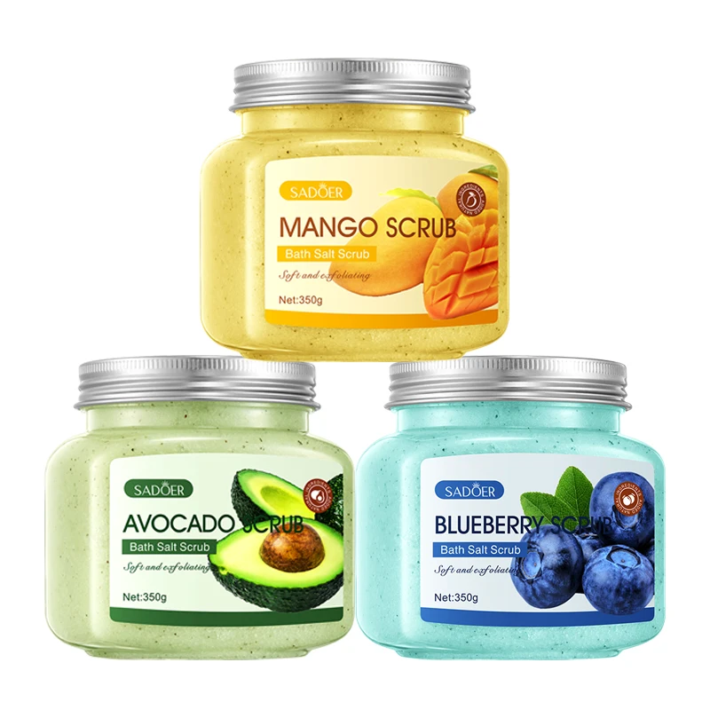 Sadoer Avocado Blueberry Mango Organic Bath Salt Nourish Brightening