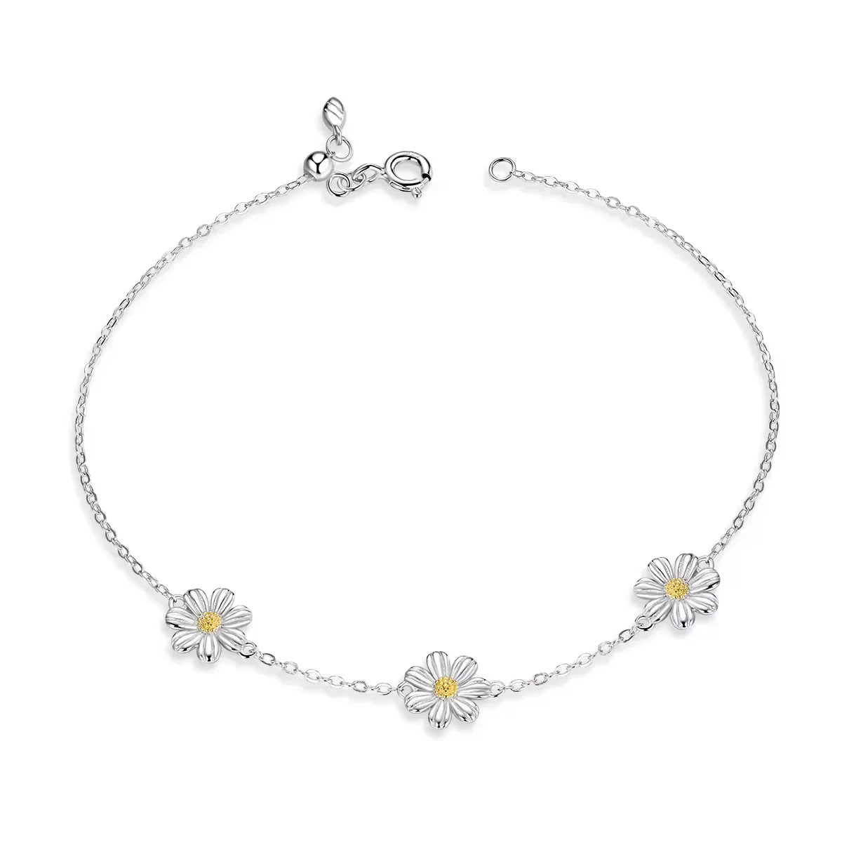 【新品】DAISY LIN Bracelet \"Diamond Drops\" Daisy Flower Round Cut Lab Grown Diamond Bracelet – Luxurian