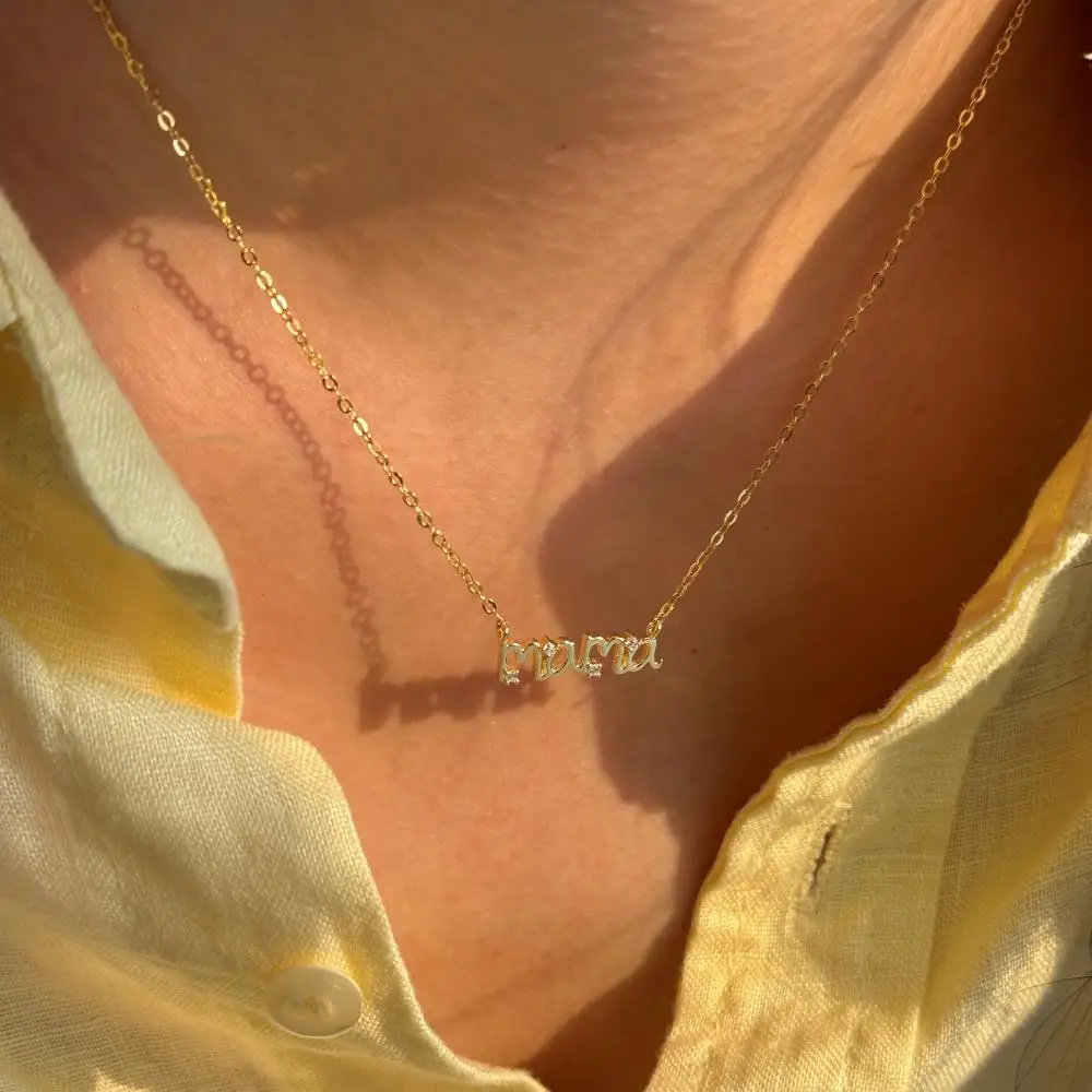 KAKODIY Festival Jewelry 925 Sterling Silver Gold Plated Letter Pendant Necklace (For Women) detail 9