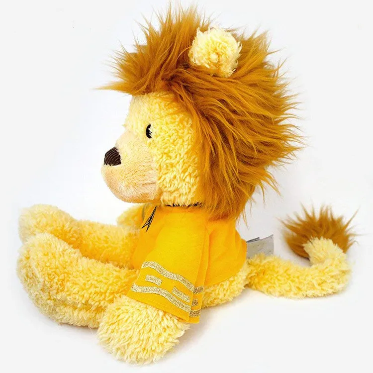 Custom New Arrival Cute Funny Stuffed  Plush  Dressed Clothes  Lion  Animal Kids Toy