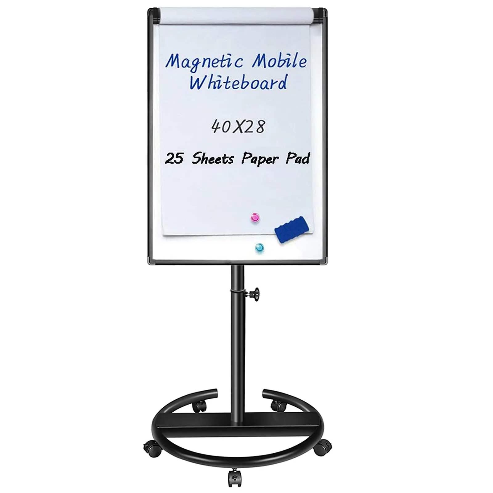 Vcw Foldable Movable 70x100 Flip Chart Paper Board Aluminum Whiteboard