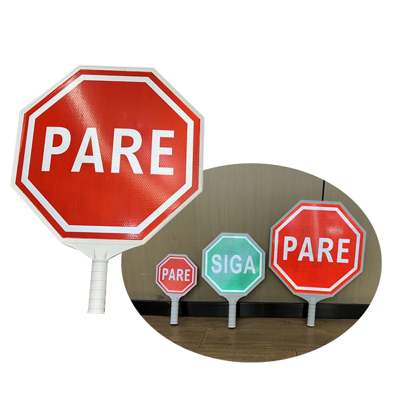 46cm Handheld Go and Stop Plastic Traffic Sign