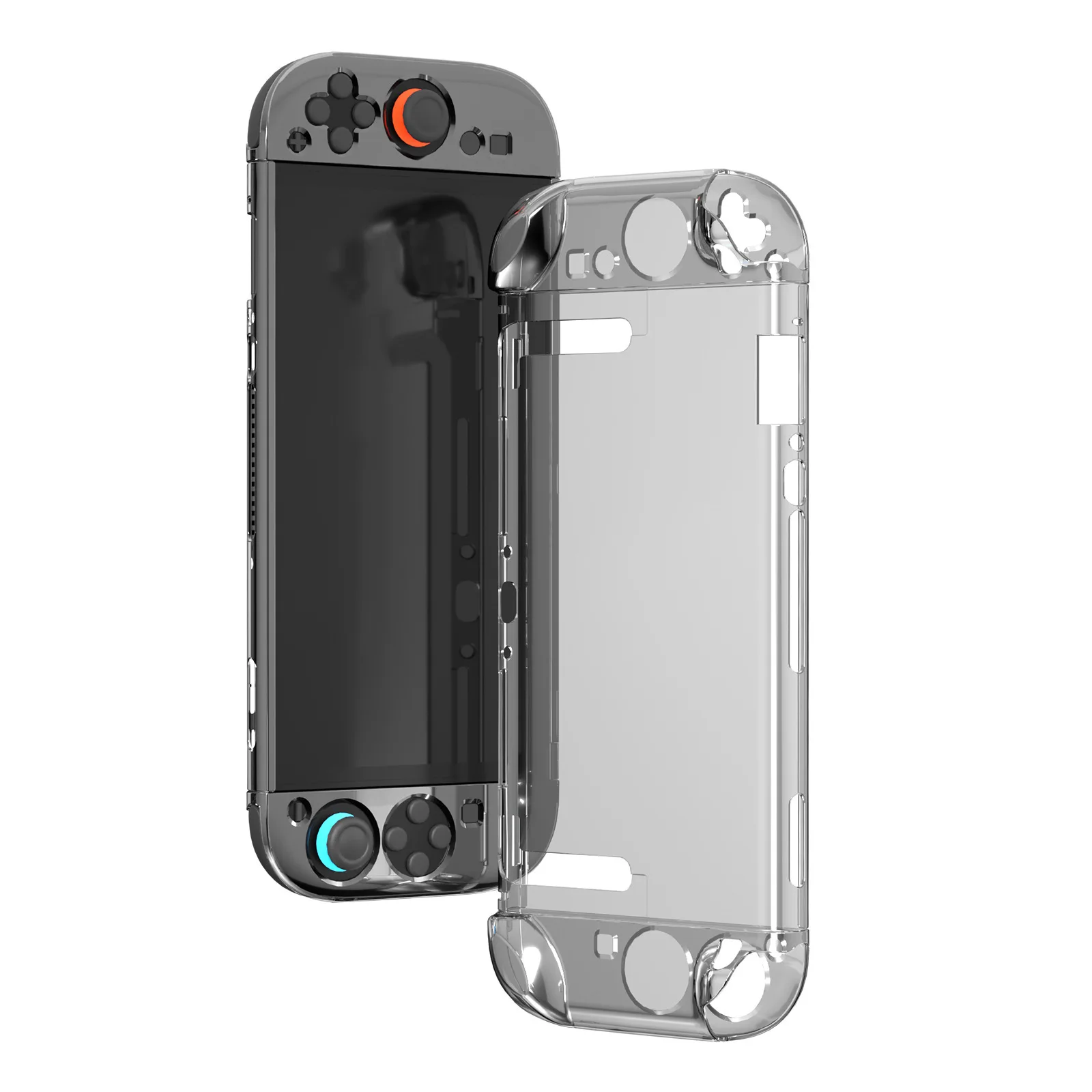 product laudtec crystal case pc protective box split host ns2 controller transparent protective case for nintendo switch 2-4