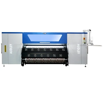 Audley High speed sublimation printer digital 3D textile fabric printing machine with 8 i3200/4720 heads