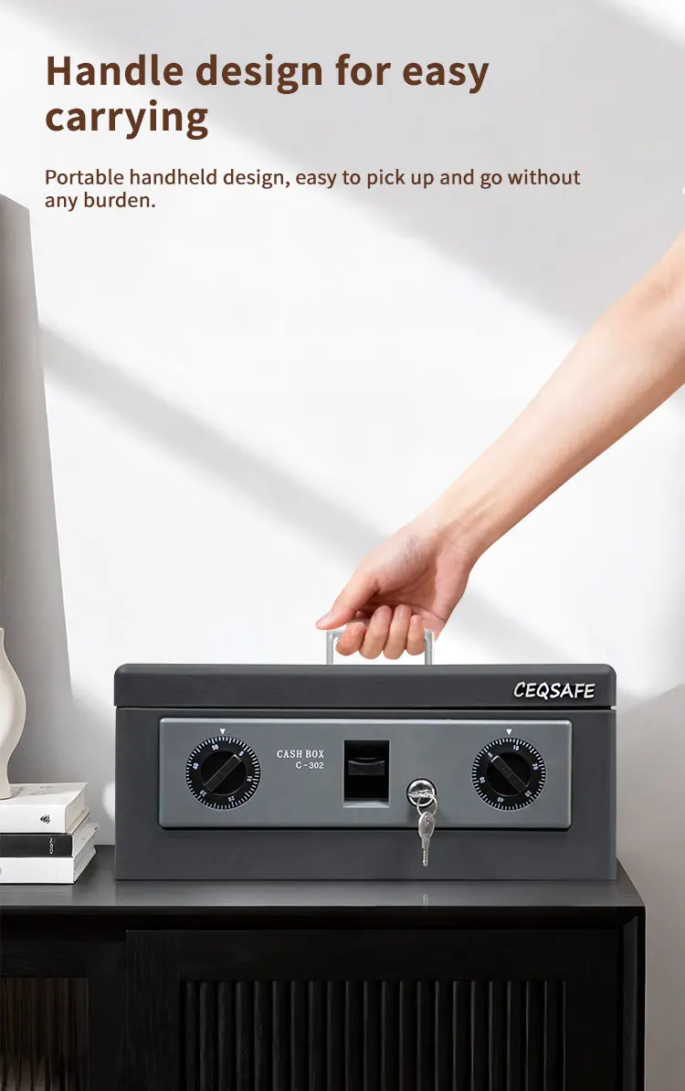 CEQSAFE New Design Metal Iron Safe with Password Protection Modern Cash Box Safe factory
