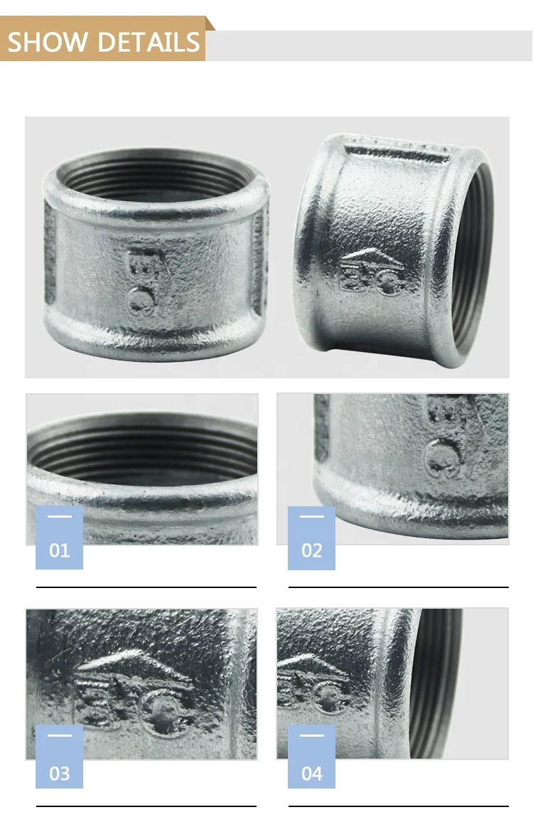 FM Casing Galvanized Malleable Cast Iron Oil and Gas Pipe Fittings Gi Fitting
