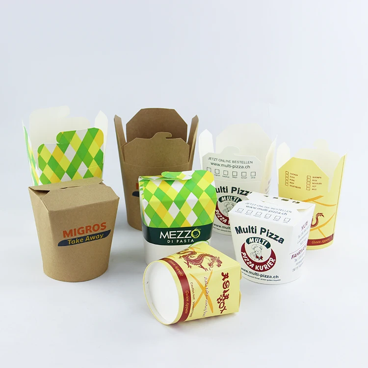 Customized Logo Eco-friendly Disposable Kraft PE Coating Single Wall P –  Fastfoodpak