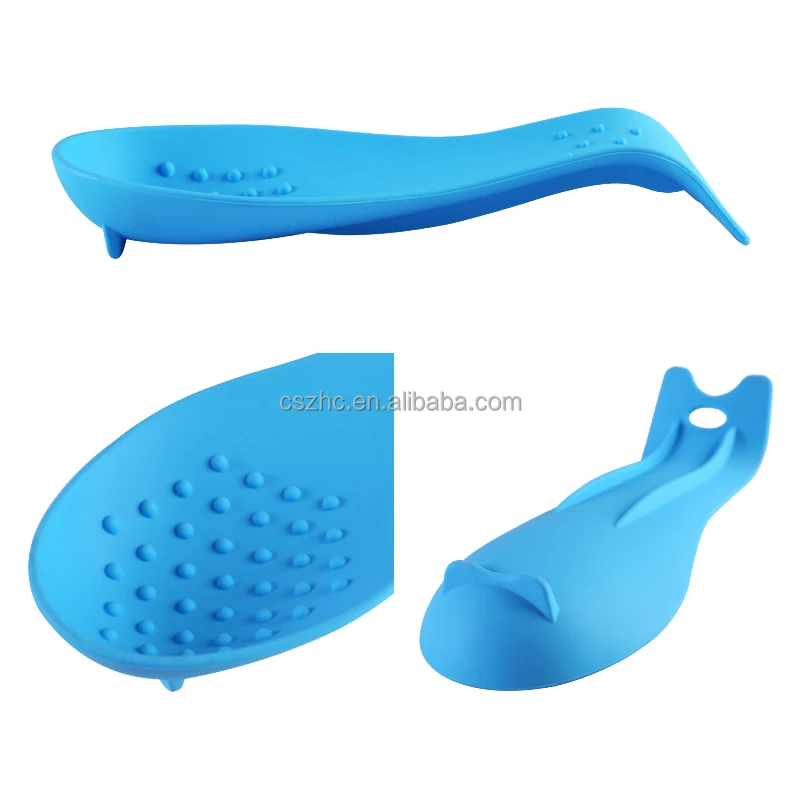 product wholesale customized silicone kitchen utensil rest ladle spoon holder for stove top-5