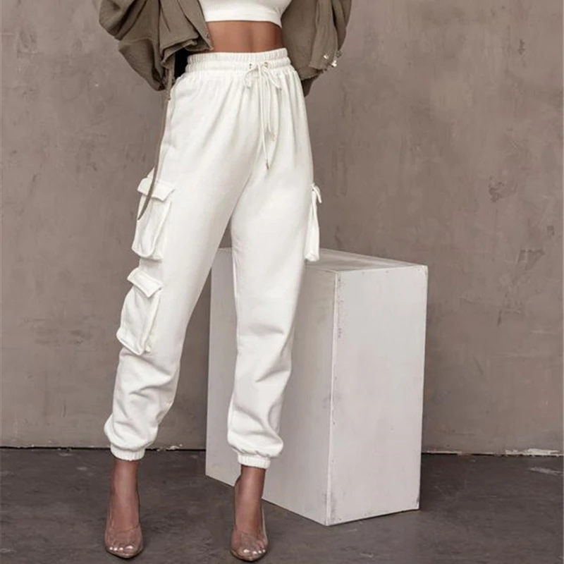 Casual Cotton Sweat Jogger Clothing Cargo Pants For Women Casual Wear