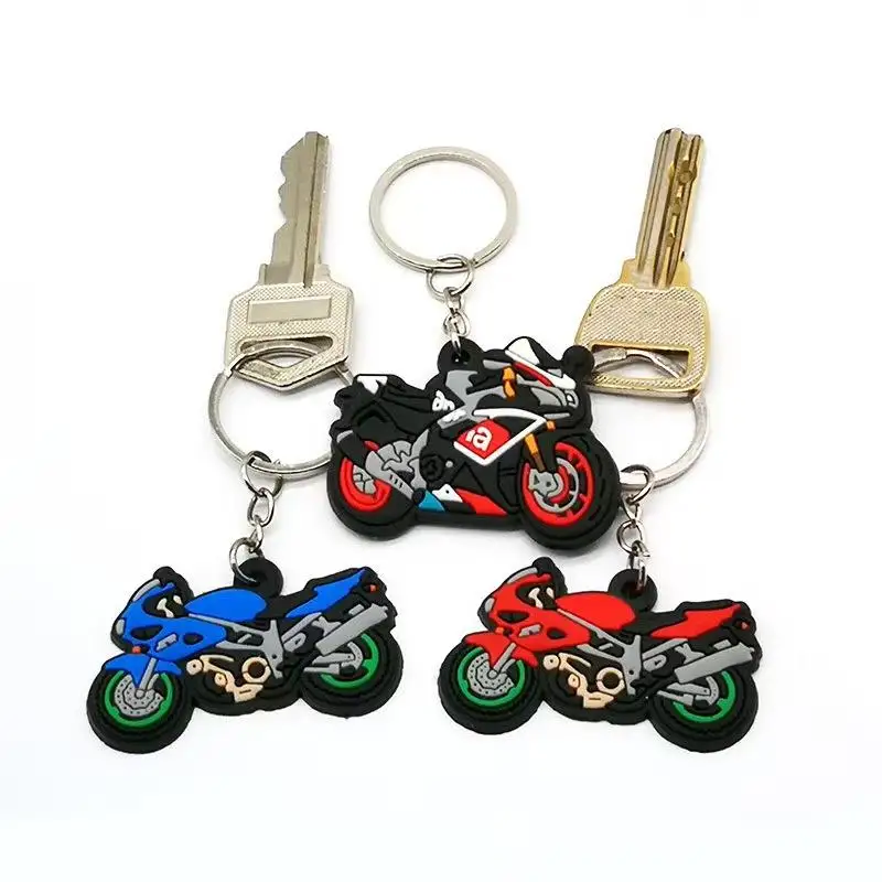 Factory Direct Customized Ready to Ship Wholesale Ring 2D Rubber Key Chain Halloween Horror Movie Soft PVC Keychain