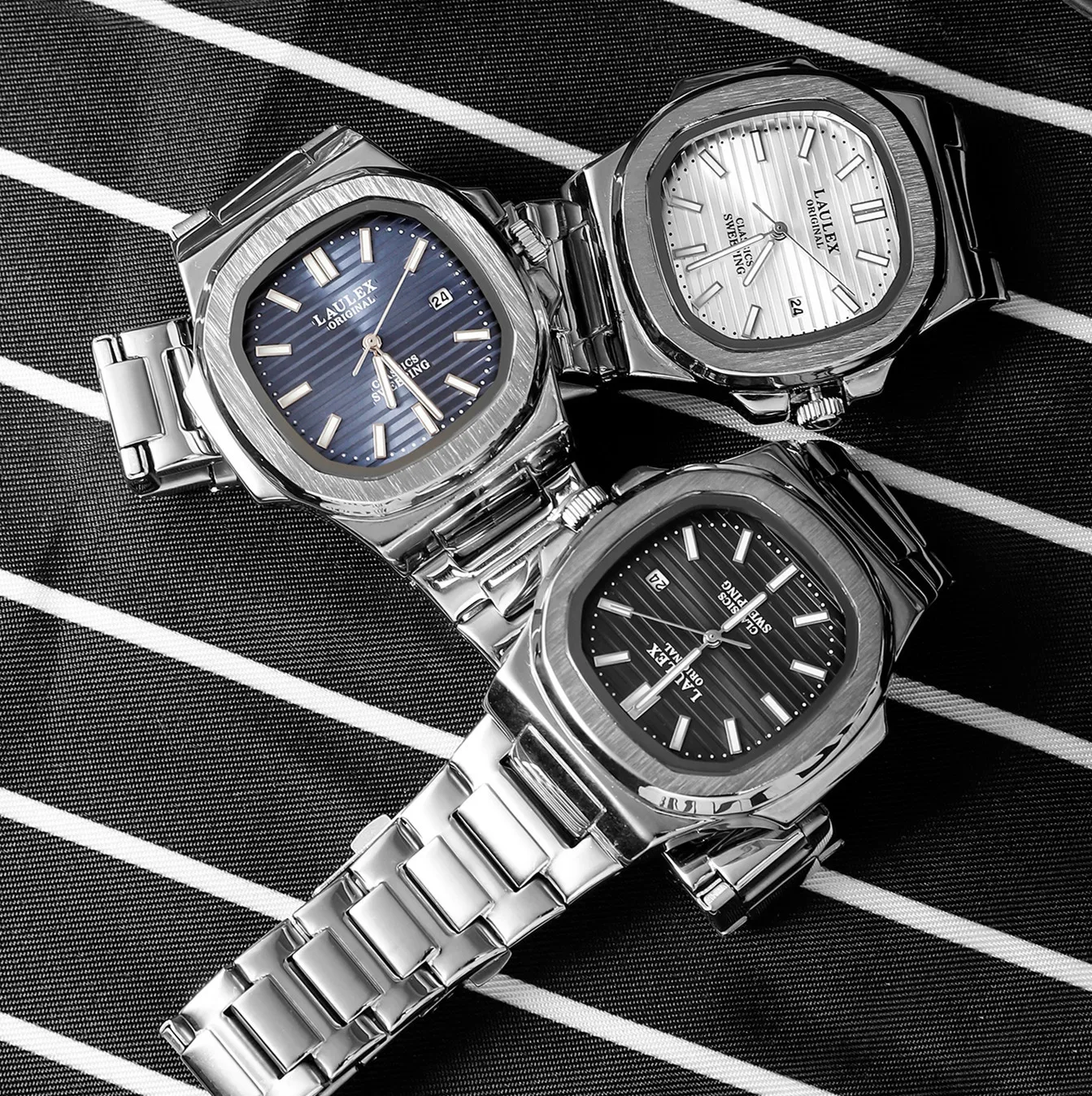FORSINING Orologio Da Uomo Al Quarzo Con Cinturino In Vera Pelle - Quadrante Quadrato Nero, Lancette Luminose, Data, Impermeabile 30 Metri, Regalo Con Confezione