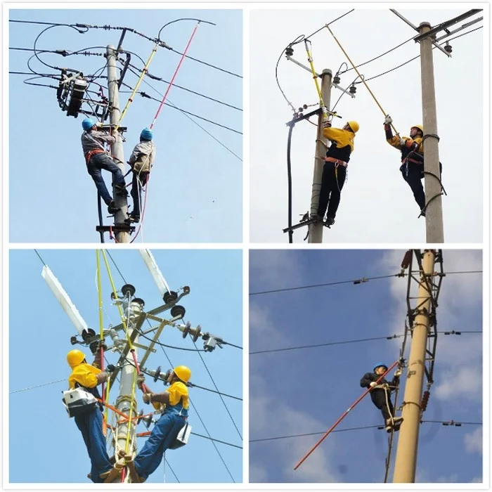Triangle Hotstick High Voltage Electric Poles