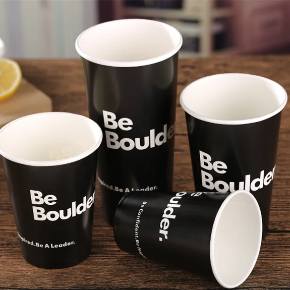 Disposable Customized Double Coated Cold Drink Pepsi Cola Paper Cup With Lids