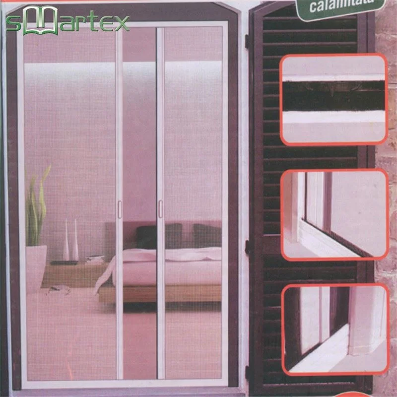 Popular Modern Retractable Invisible Flying Screen Door with Aluminum Frame Safety Net Door for Home and Hotel Use