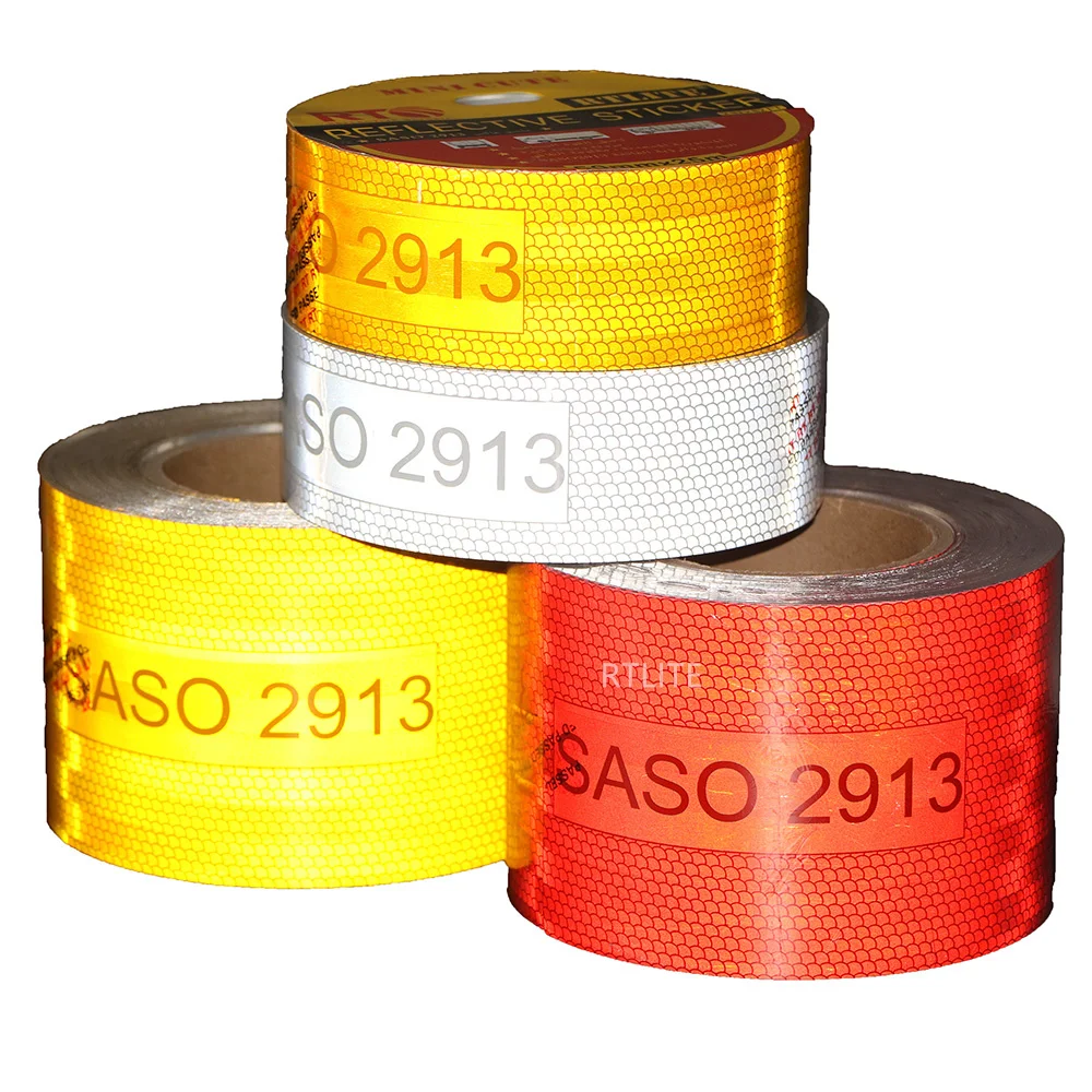 High Visibility Customized Road Marking Factory Price Waterproof Truck SASO 2913 Reflective Tape