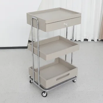 Multi-functional Beauty Salon Furniture Beauty Cart Shelf Mobile Beauty Spa Trolley