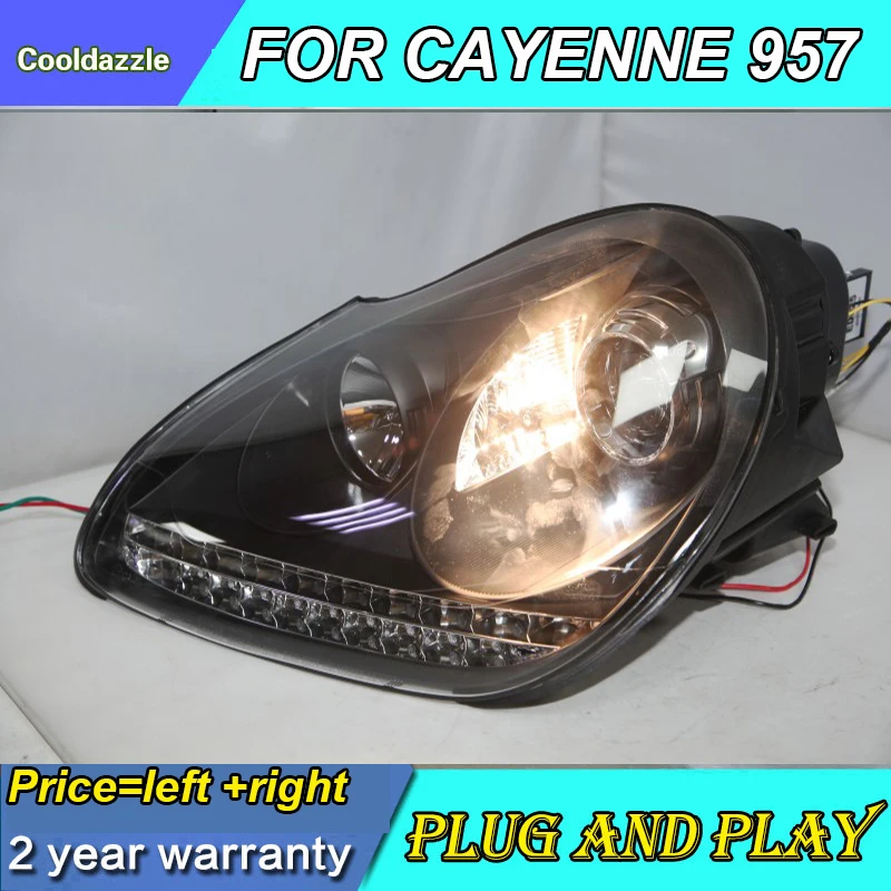 ポルシェ カイエン 957 ヘッドランプ 2004 2005 2006年式 LEDフロント