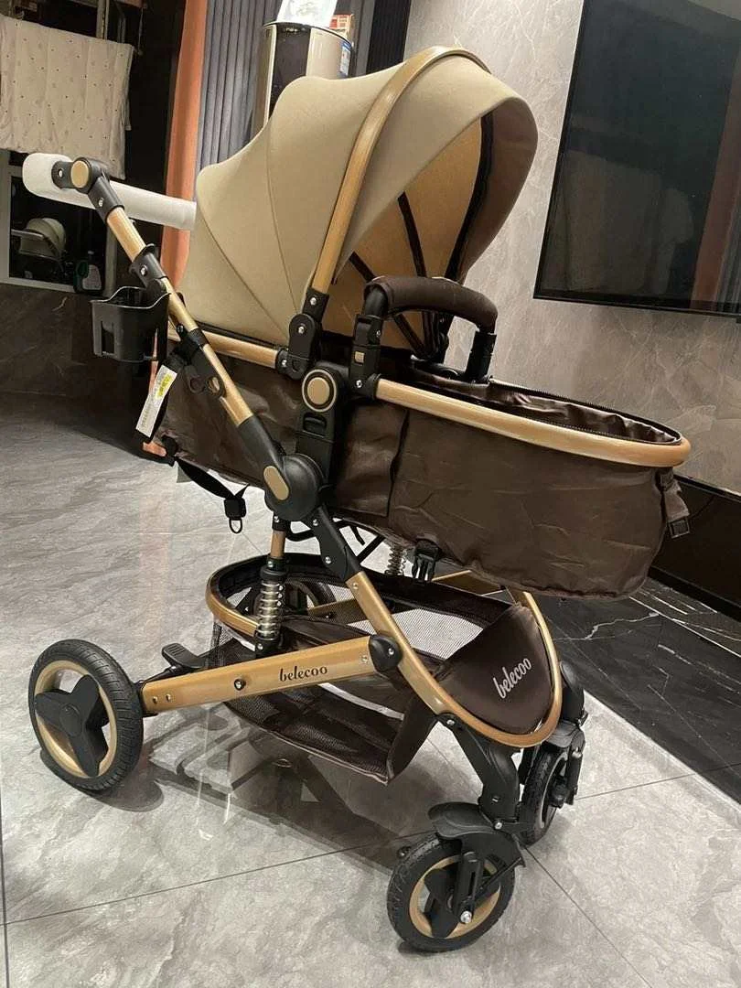 Pram for Babies Factory Cheap Price 4 Wheels Light Weight Foldable 2 in 1Baby Stroller Baby Carrier Newborn