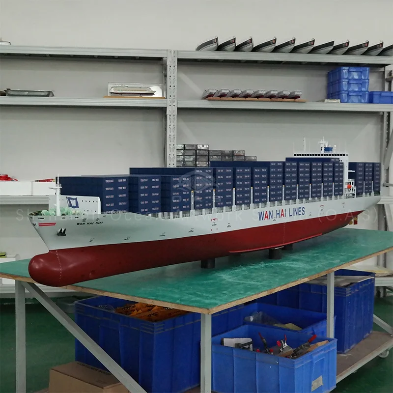 【L】O.A.S Handmade Static 268cm Container Ship Model Customizable Factory Shipping Gift Forboat Models Gift