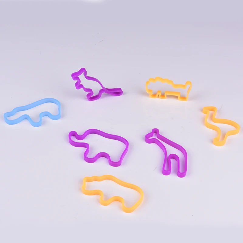 Резиновый браслет в форме животного, силиконовый браслет на запястье, эластичная резинка для маленькой девочки