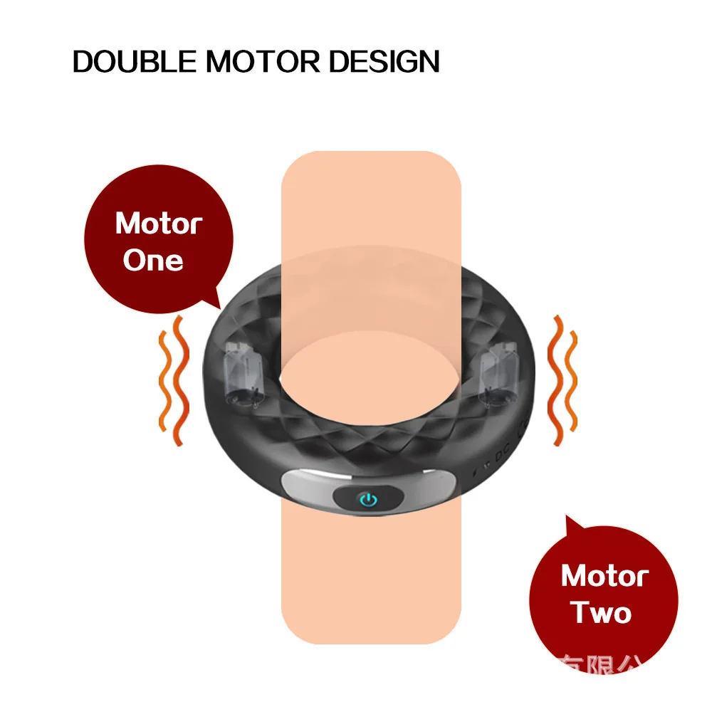 Remote Control Wheel Shape Silicone Male Products Strong Vibration Delay  Ejaculation Cock Ring for Men Adult Sex Toy