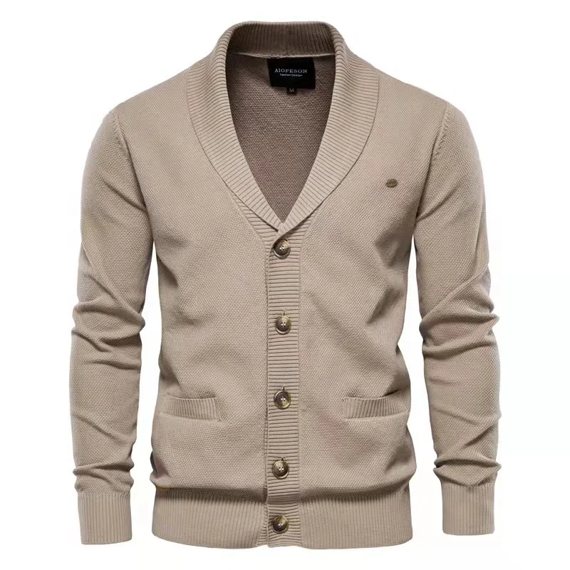 JL-12015 High Quality New Fashion Knit Sweater Men Designer Sweaters Winter Button up Cardigan Sweater Men