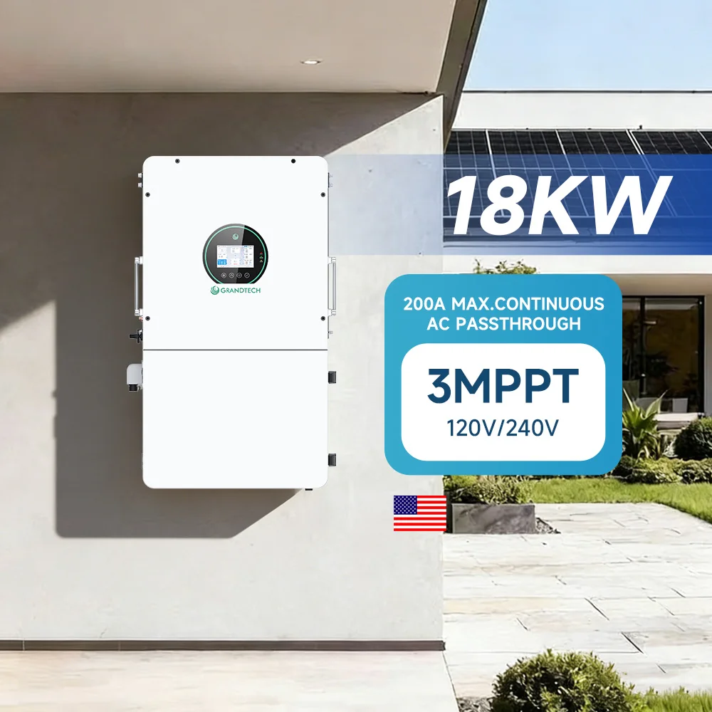 SRNE 하이브리드 인버터 8kW, 10kW, 12kW, 15kW, 16kW, 18kW, 스플릿 페이즈, 3 MPPT, 순수 사인파, 오프그리드 태양광 인버터, Wi-Fi 원격 제어 기능