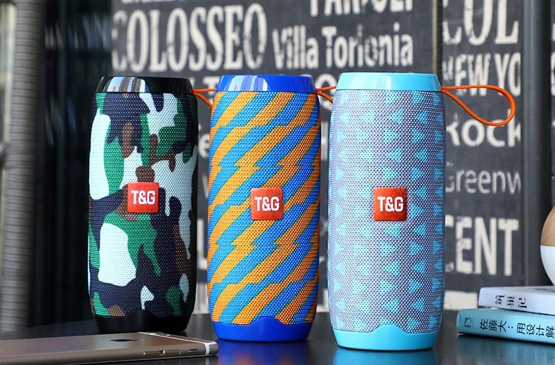 T&G wireless portable fabric speaker bluetooth with subwoofer & waterproof - ANKUX.COM