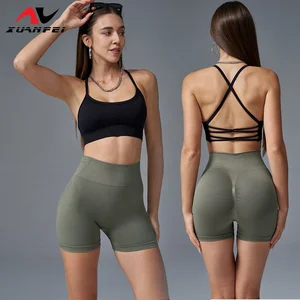 Wholesale Athletic Clothes Women Running Shorts Female Breathable Gym Yoga Leggings for Women