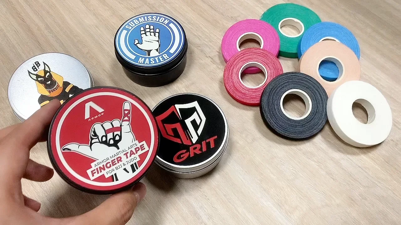 Custom Printed Cotton Sports Judo Mma Athletic Fingertape Protection Climbing Jiujitsu Jiu Jitsu