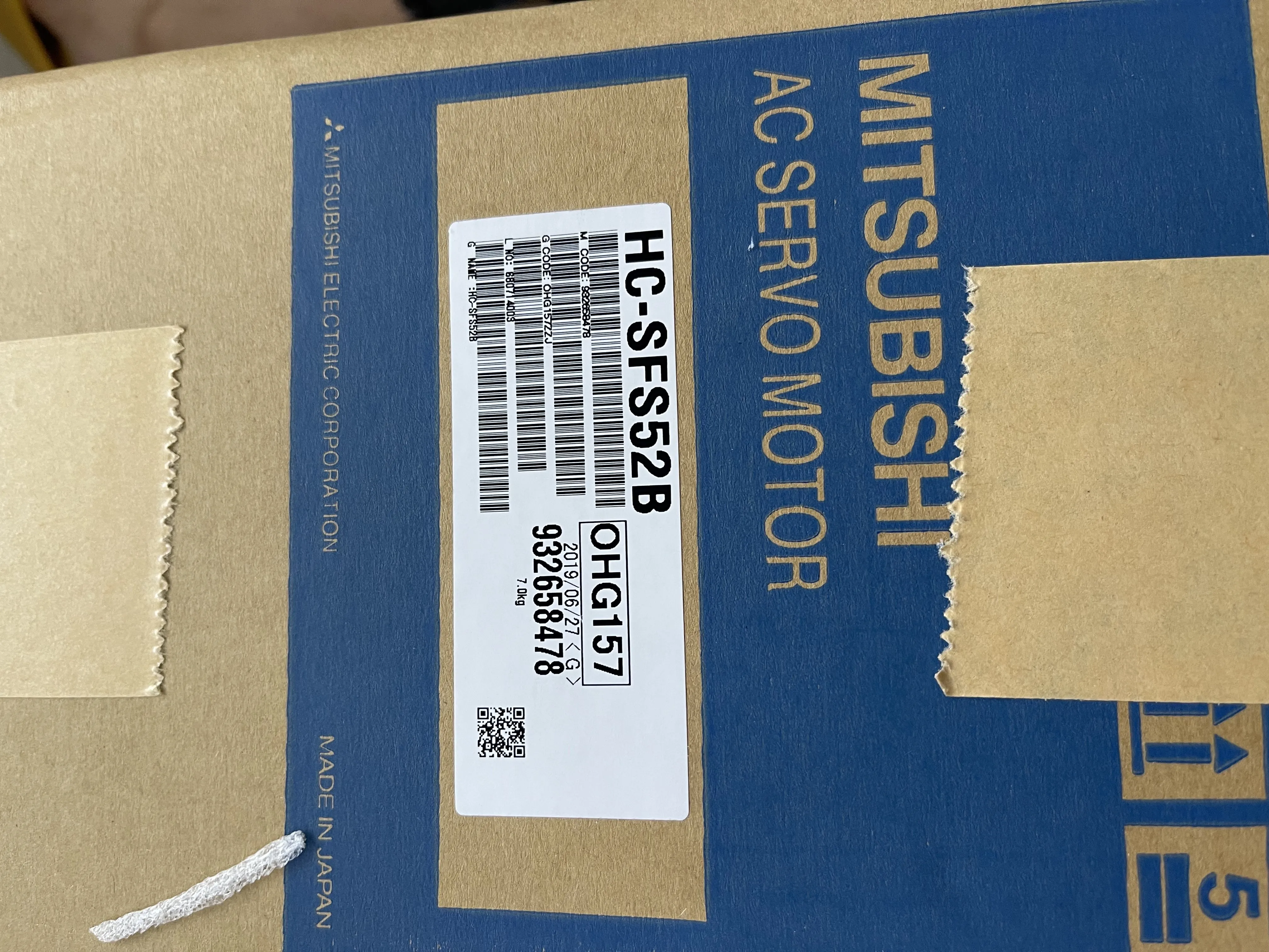 Mitsubishi AC Servo Motor HC-SFS52B